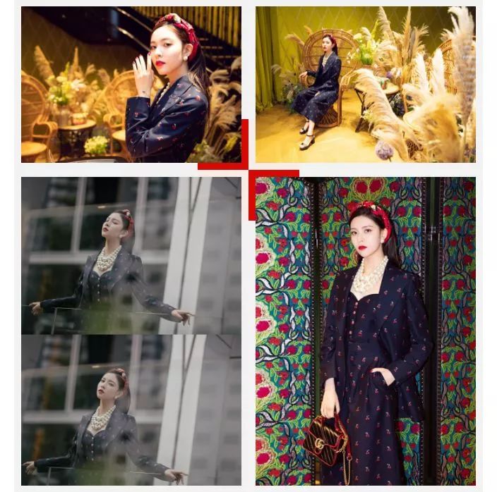 在Gucci店里拍的“花儿与少年” 这