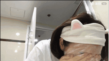景甜洗脸视频